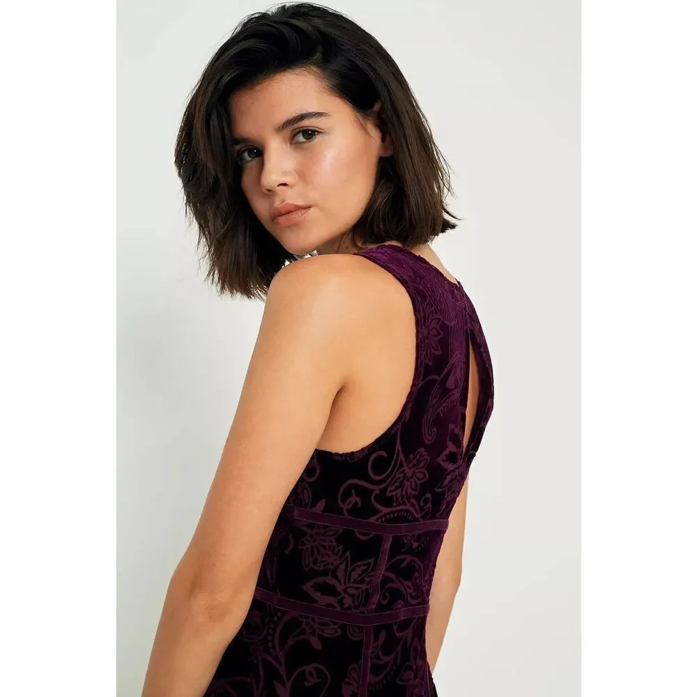 Free People Burnout Babe Velvet Bodycon Mini Dress